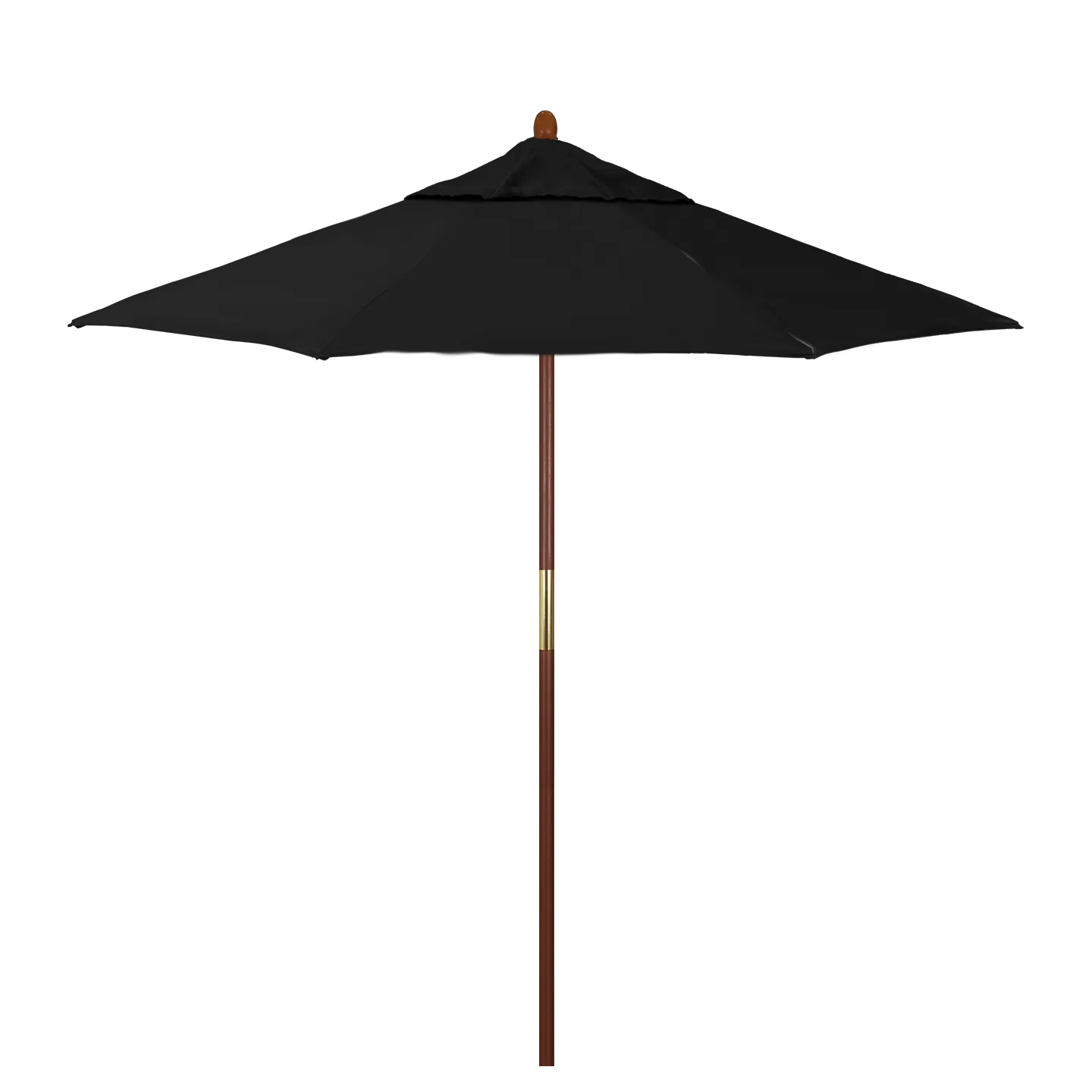 California Umbrella Grove Series 7.5 ft Commercial Patio Umbrella - Durable Hardwood Pole and Push Lift