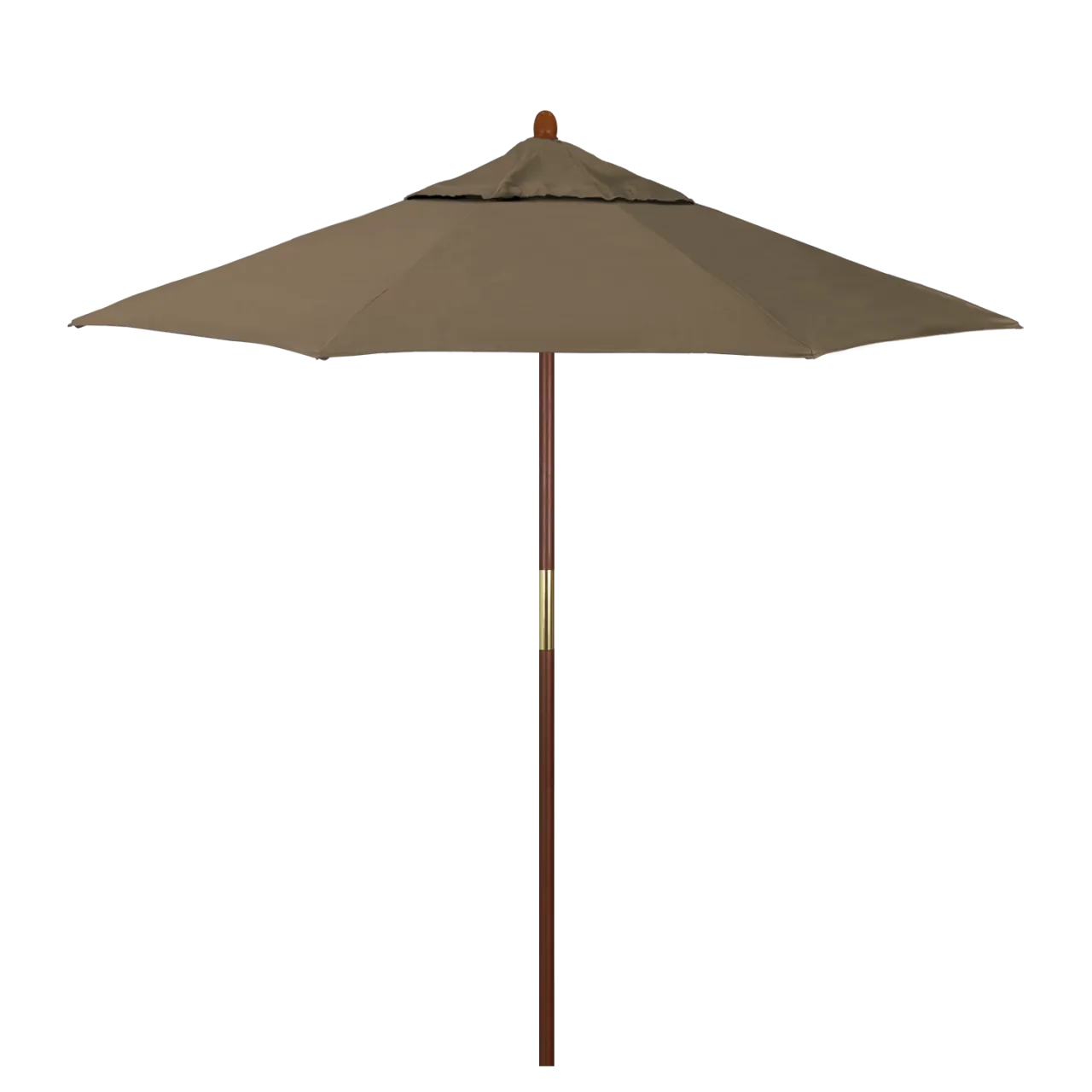 California Umbrella Grove Series 7.5 ft Commercial Patio Umbrella - Durable Hardwood Pole and Push Lift