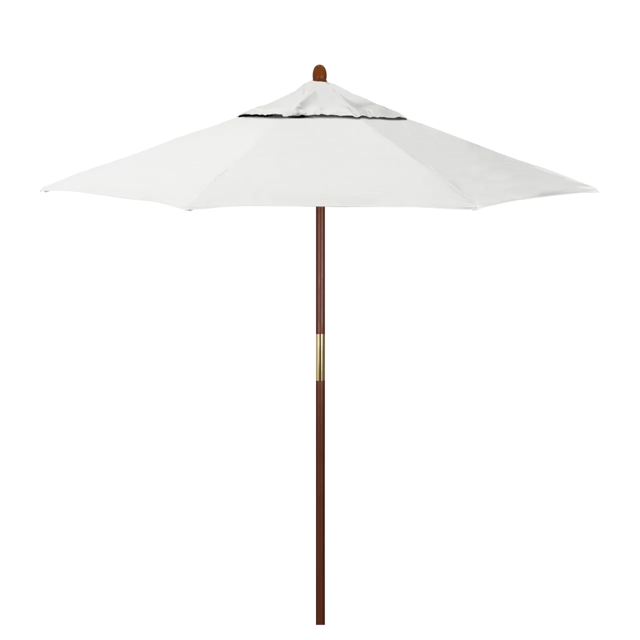 California Umbrella Grove Series 7.5 ft Commercial Patio Umbrella - Durable Hardwood Pole and Push Lift