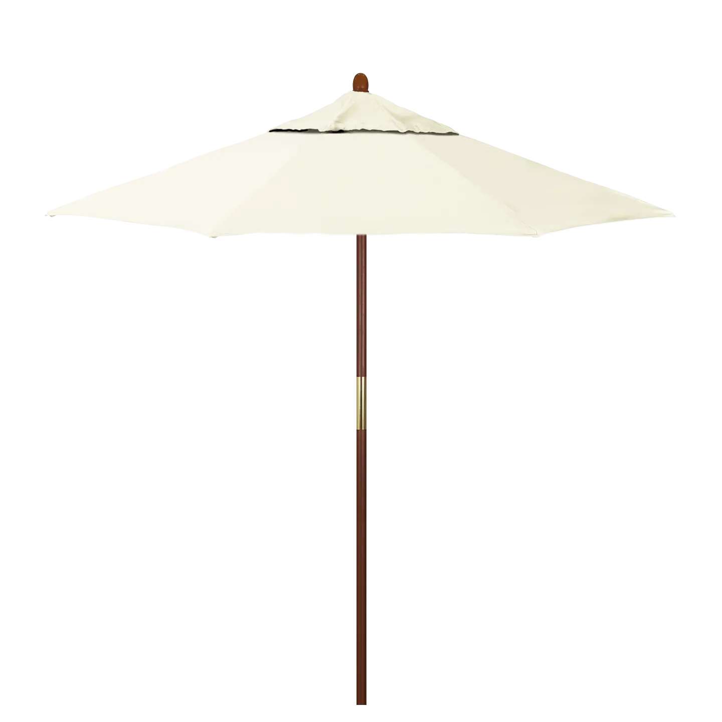 California Umbrella Grove Series 7.5 ft Commercial Patio Umbrella - Durable Hardwood Pole and Push Lift