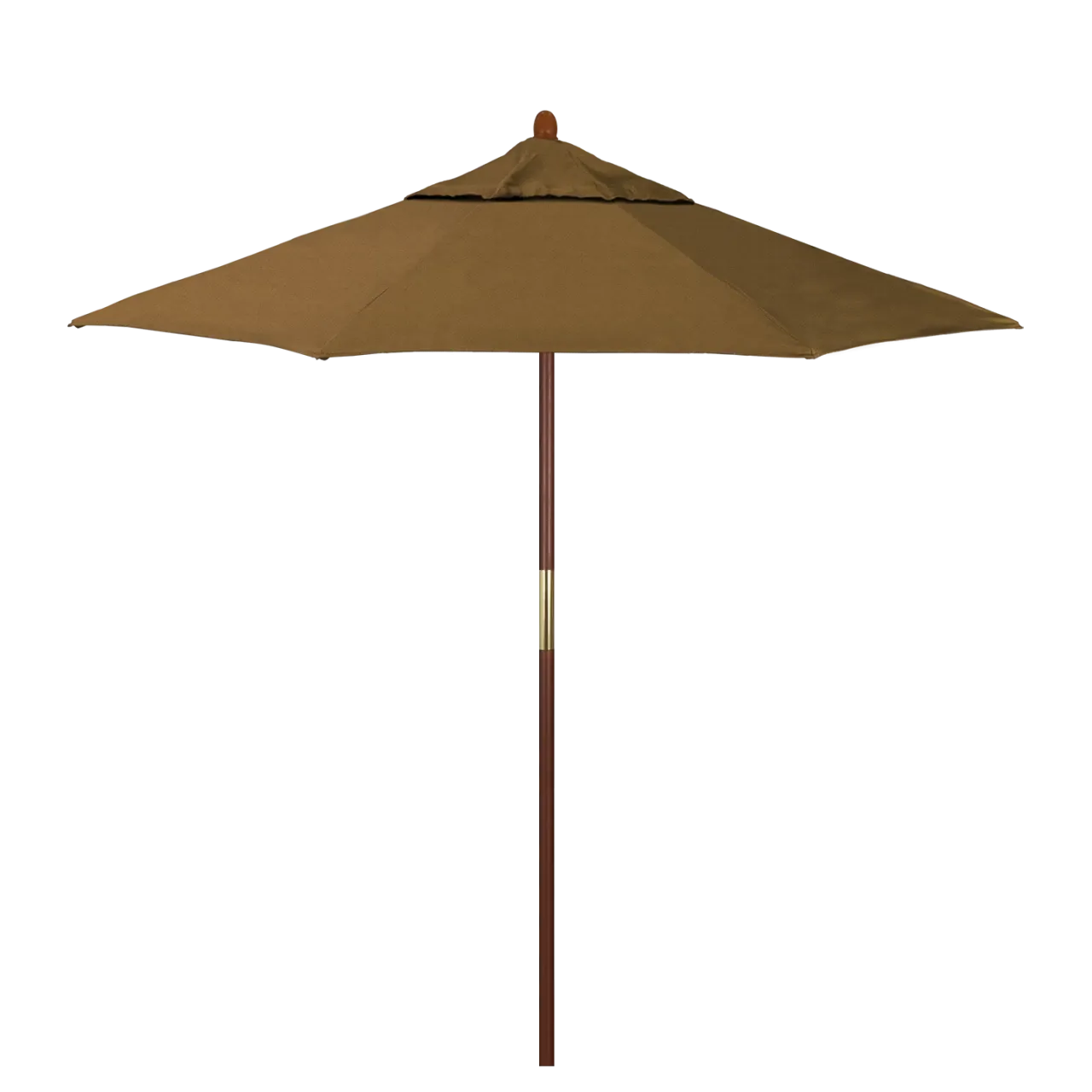 California Umbrella Grove Series 7.5 ft Commercial Patio Umbrella - Durable Hardwood Pole and Push Lift