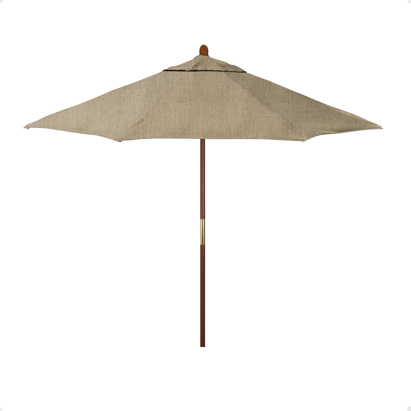 California Umbrella Grove Series 7.5 ft Commercial Patio Umbrella - Durable Hardwood Pole and Push Lift