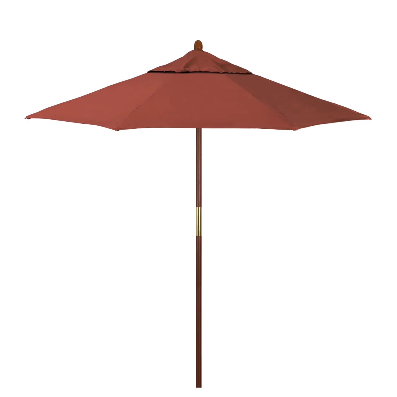 California Umbrella Grove Series 7.5 ft Commercial Patio Umbrella - Durable Hardwood Pole and Push Lift
