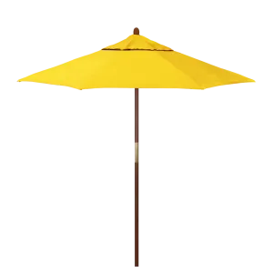 California Umbrella Grove Series 7.5 ft Commercial Patio Umbrella - Durable Hardwood Pole and Push Lift