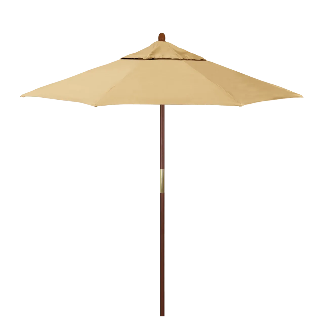 California Umbrella Grove Series 7.5 ft Commercial Patio Umbrella - Durable Hardwood Pole and Push Lift
