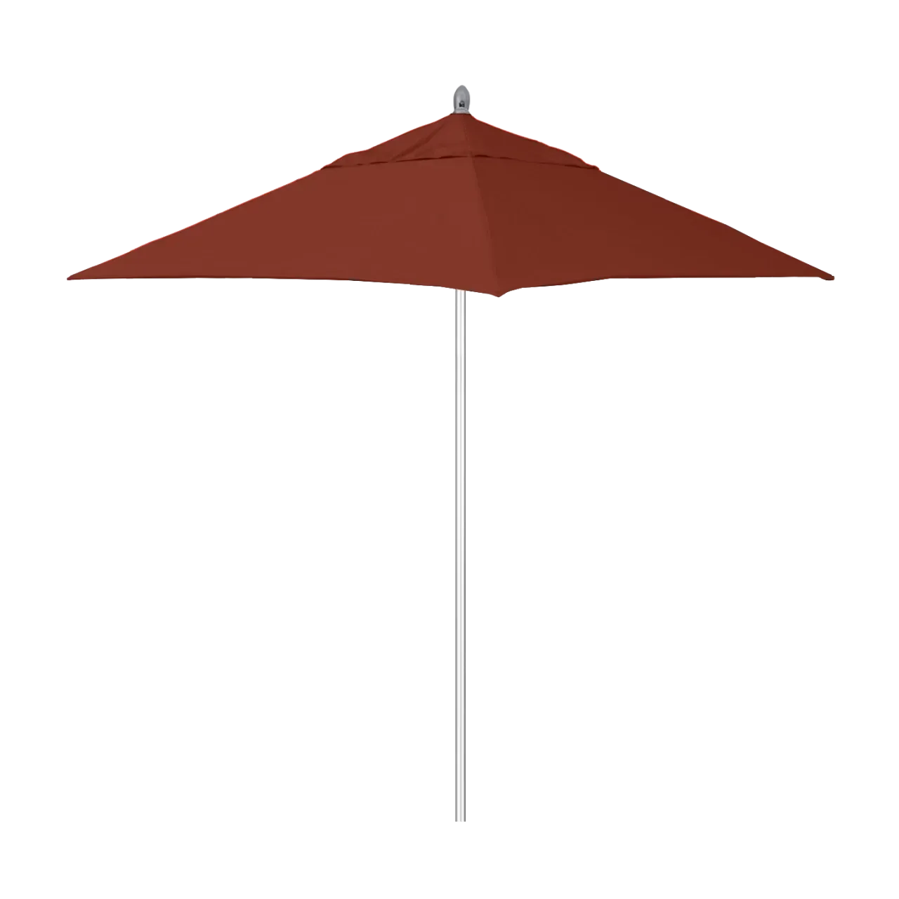 California Umbrella Rodeo Series 6 Foot Square Market Aluminum Umbrella with Push Lift System