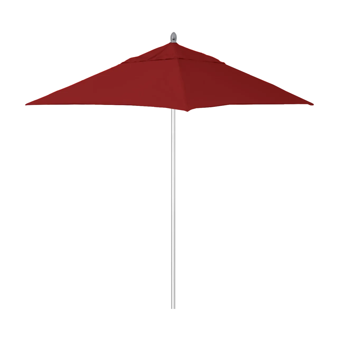 California Umbrella Rodeo Series 6 Foot Square Market Aluminum Umbrella with Push Lift System