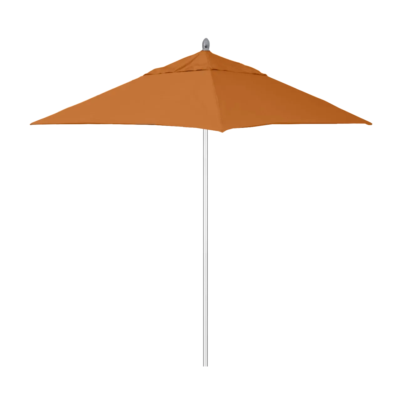 California Umbrella Rodeo Series 6 Foot Square Market Aluminum Umbrella with Push Lift System