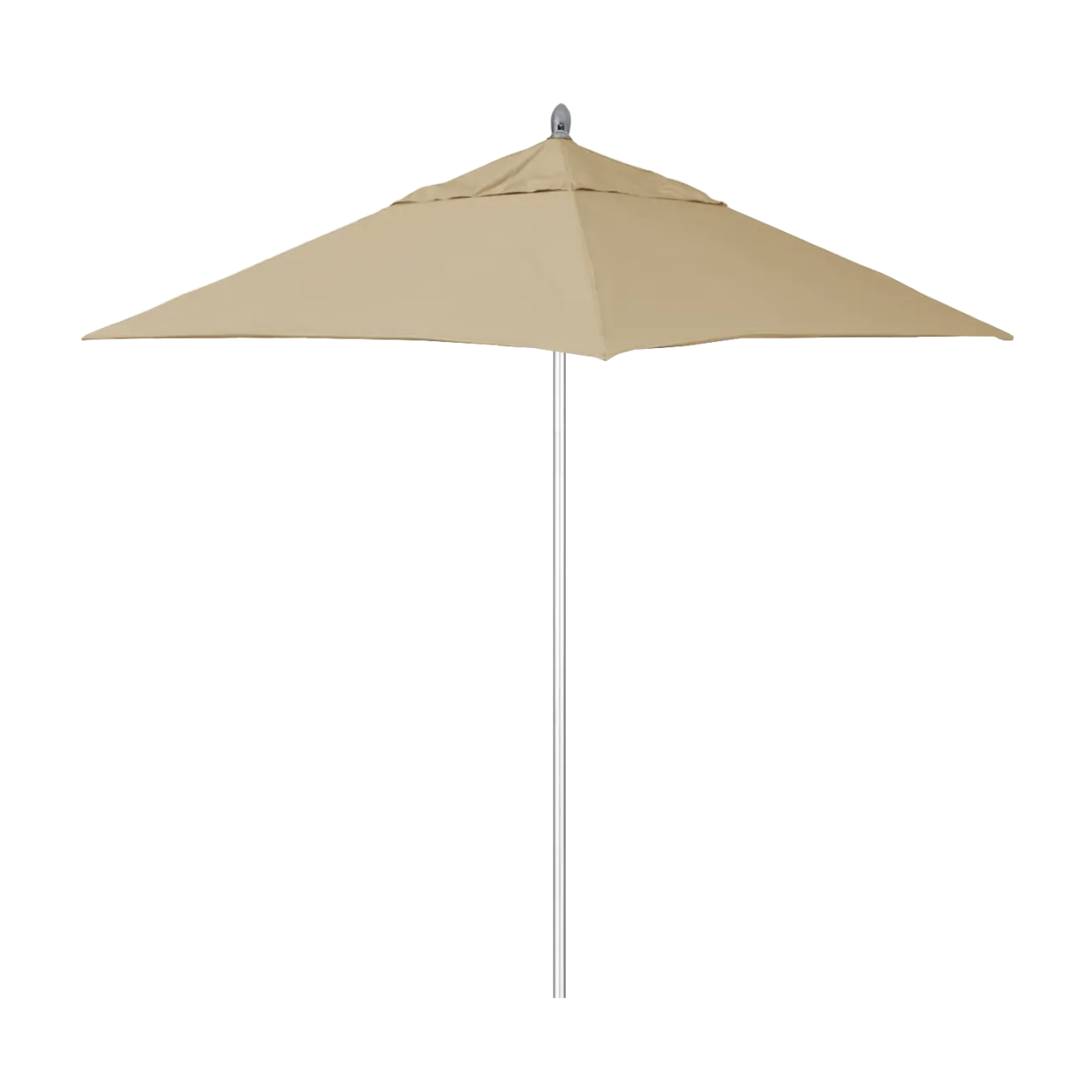 California Umbrella Rodeo Series 6 Foot Square Market Aluminum Umbrella with Push Lift System