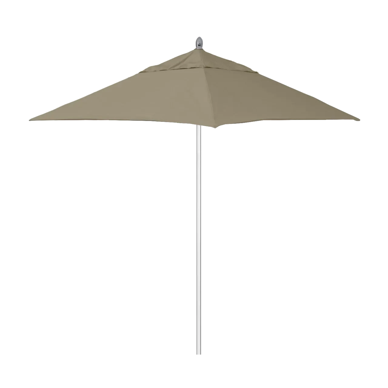 California Umbrella Rodeo Series 6 Foot Square Market Aluminum Umbrella with Push Lift System