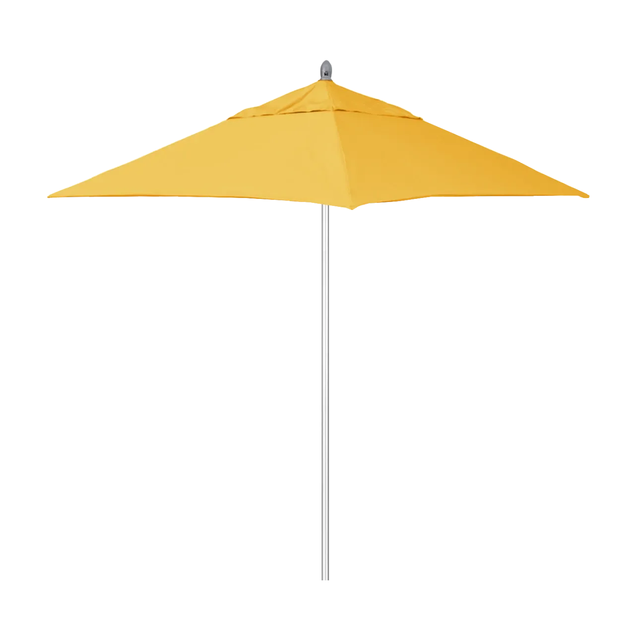 California Umbrella Rodeo Series 6 Foot Square Market Aluminum Umbrella with Push Lift System