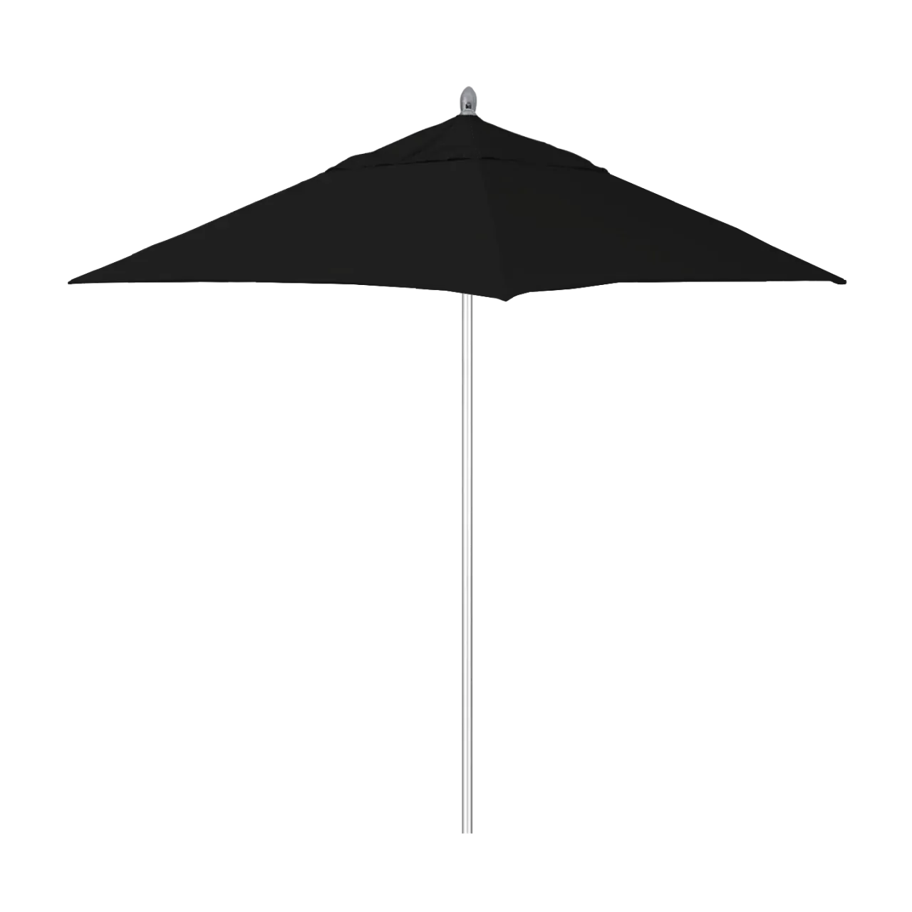 California Umbrella Rodeo Series 6 Foot Square Market Aluminum Umbrella with Push Lift System