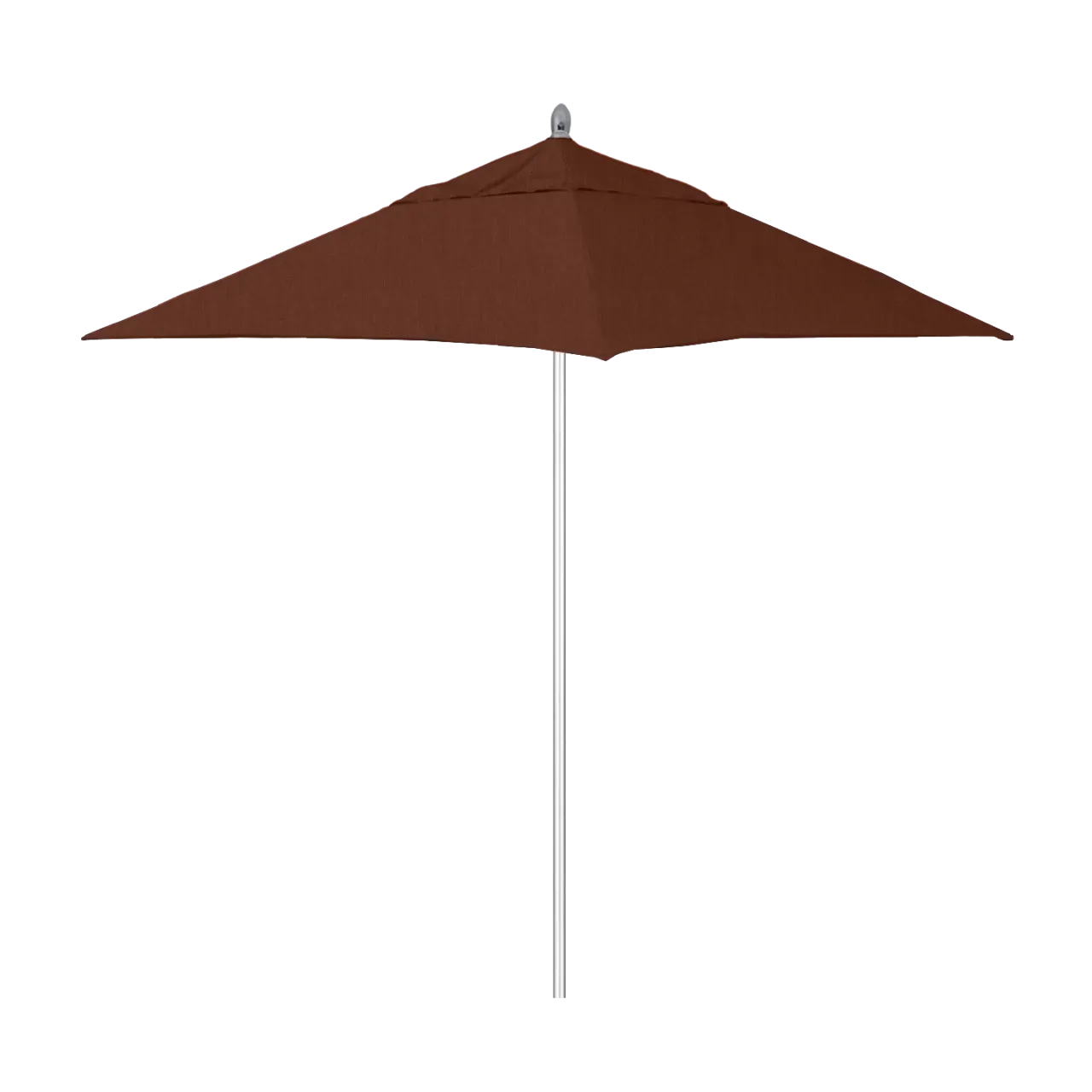 California Umbrella Rodeo Series 6 Foot Square Market Aluminum Umbrella with Push Lift System