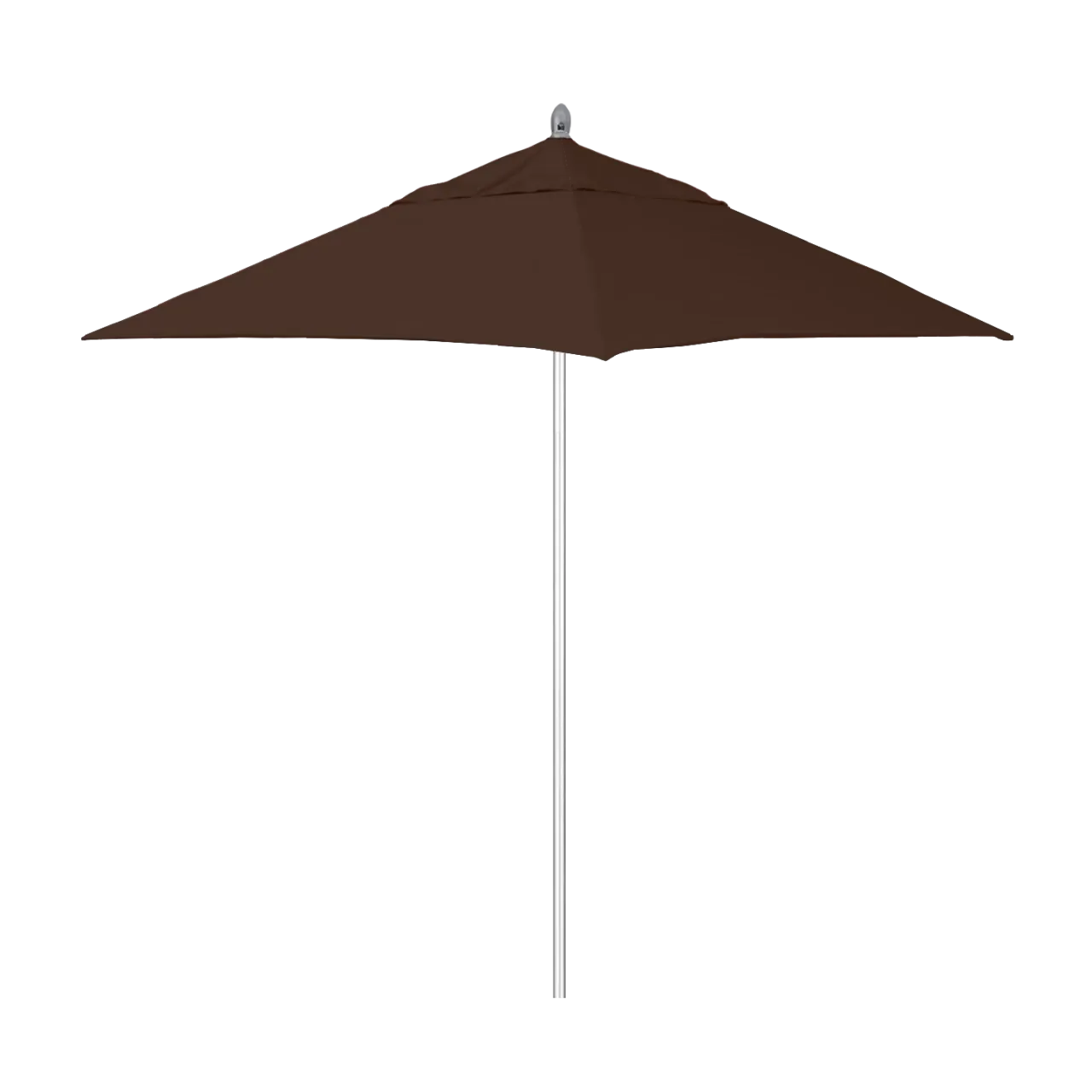 California Umbrella Rodeo Series 6 Foot Square Market Aluminum Umbrella with Push Lift System