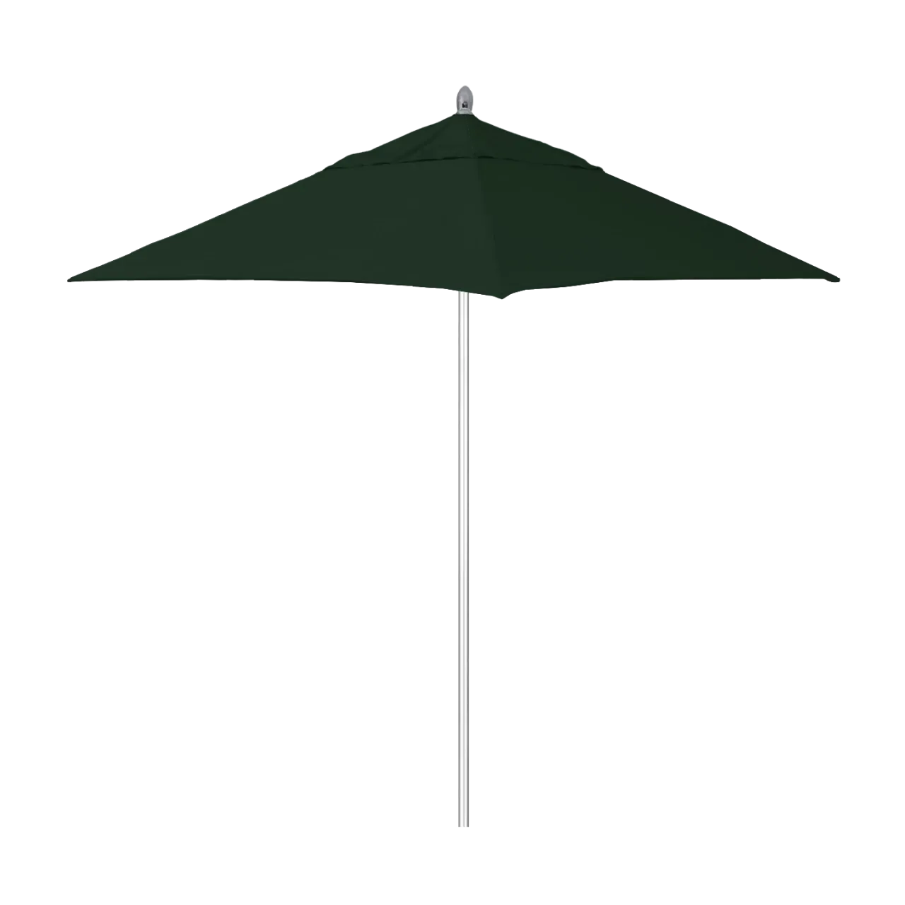 California Umbrella Rodeo Series 6 Foot Square Market Aluminum Umbrella with Push Lift System