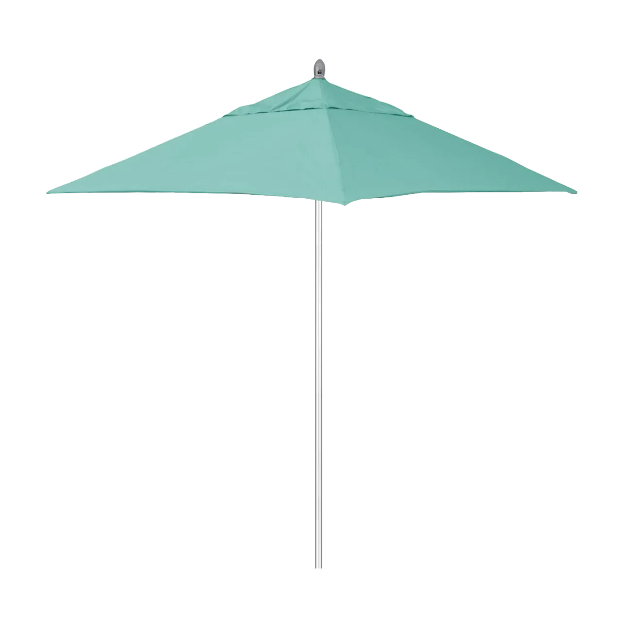 California Umbrella Rodeo Series 6 Foot Square Market Aluminum Umbrella with Push Lift System