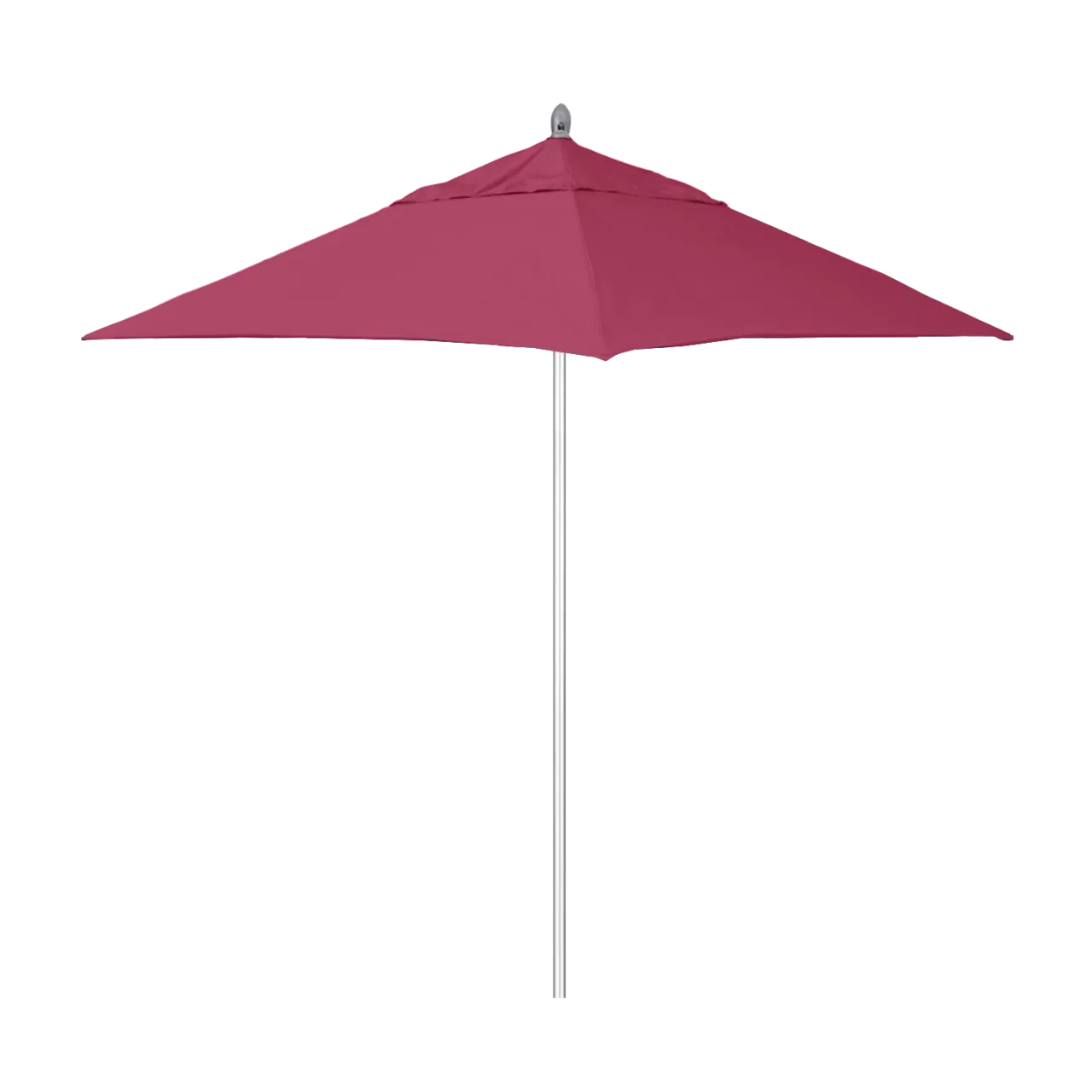 California Umbrella Rodeo Series 6 Foot Square Market Aluminum Umbrella with Push Lift System