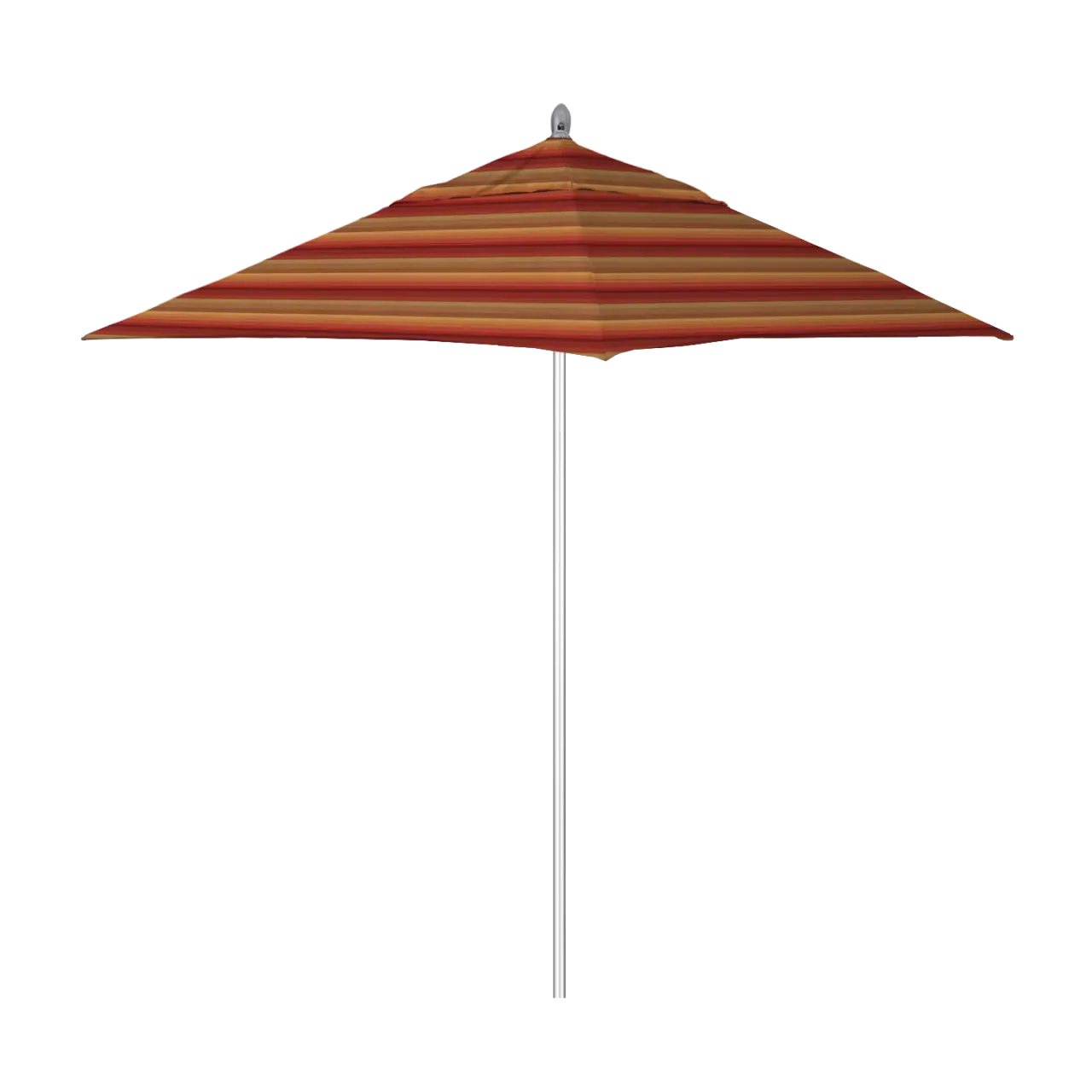 California Umbrella Rodeo Series 6 Foot Square Market Aluminum Umbrella with Push Lift System