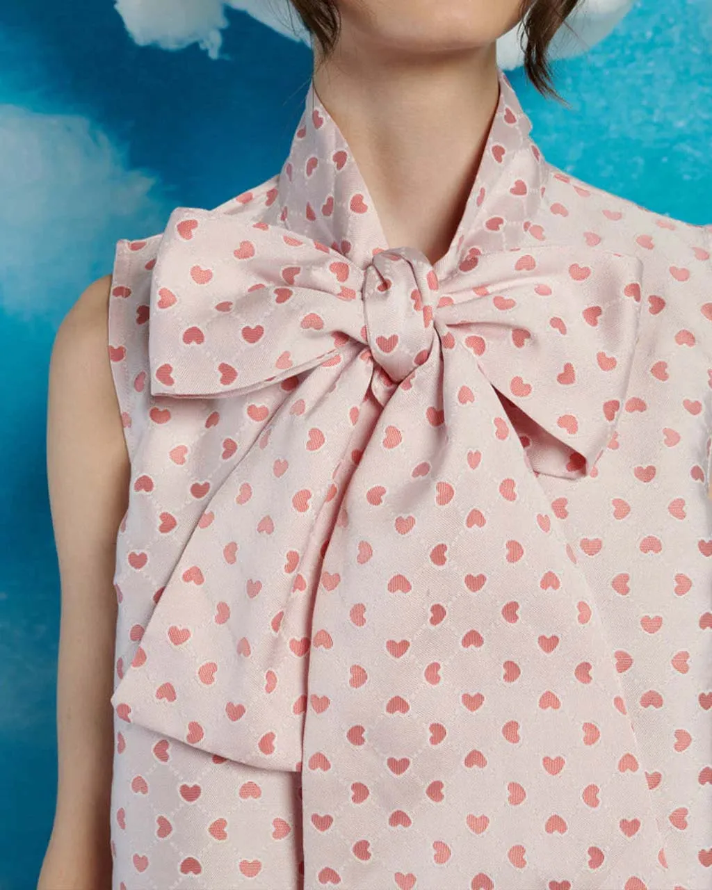 Canter Jacquard Bow Dress