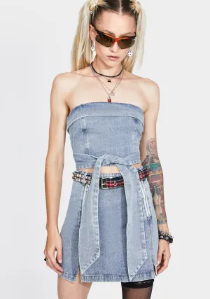 Daria Denim Tube Top