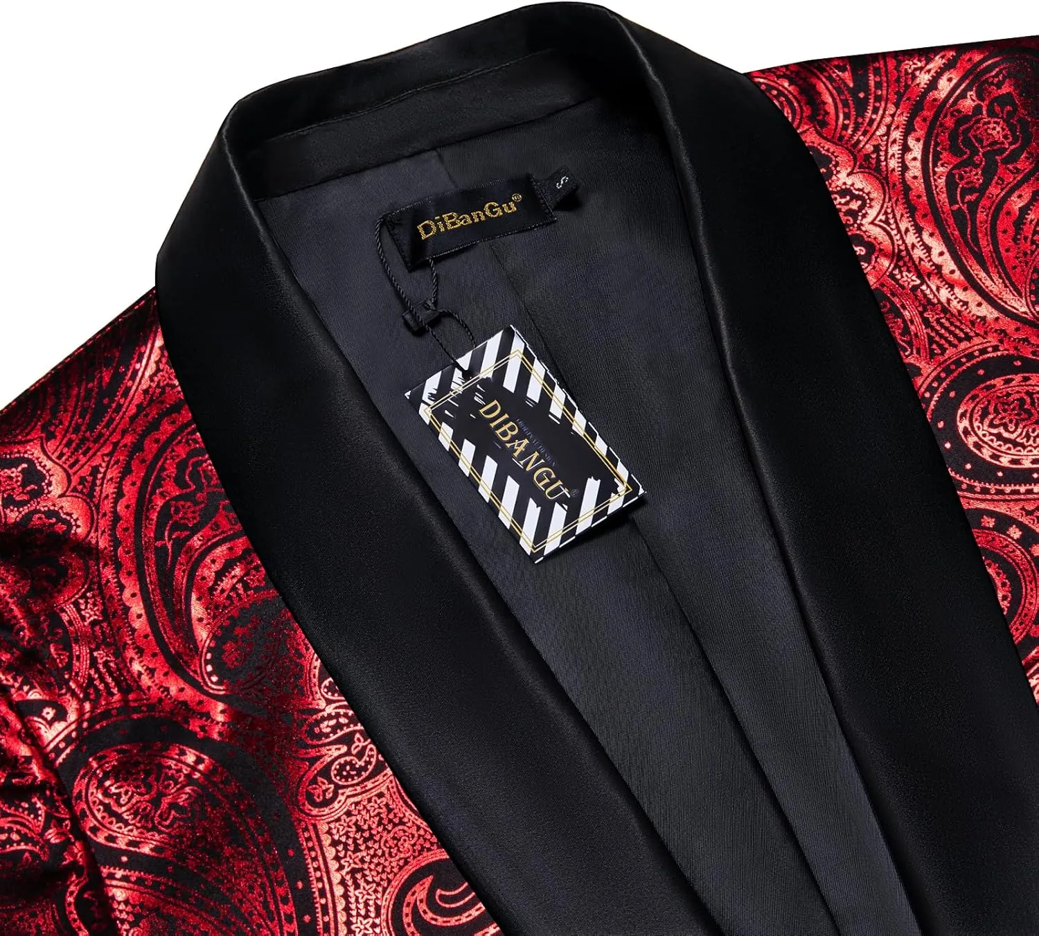 DiBanGu Mens Suit Jacket Blazer Wedding Blazer One Button Mens Tux Dress Suit Jacket Shawl Lapel for Dinner Prom Party