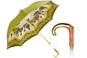 Elevated Elegance: Exclusive Hot Air Balloon Design Umbrella with Gold-Plated Handle
