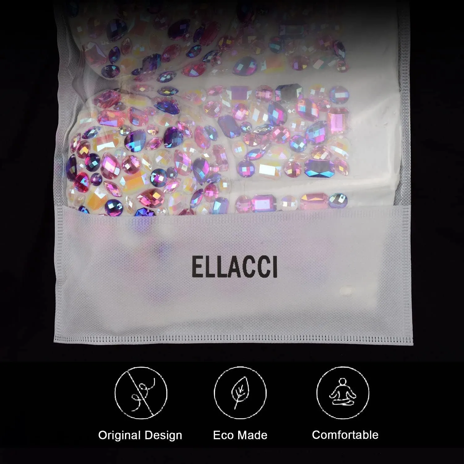 ELLACCI Women's Sexy Rhinestone Bustier Crop Top Club Party Glitter Corset Top Bra Purple