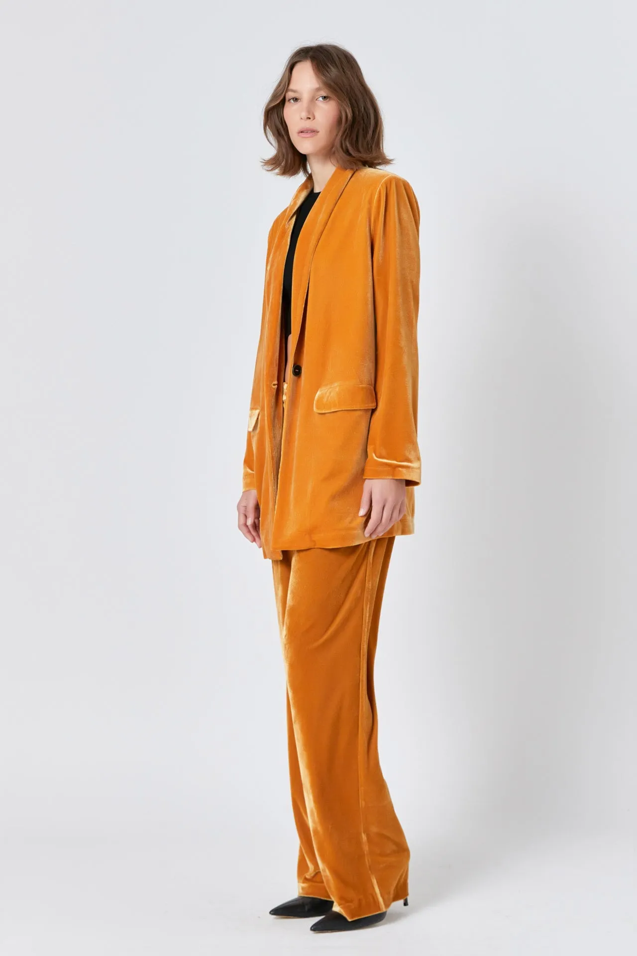 Endless Rose - Velvet Wide Leg Pants