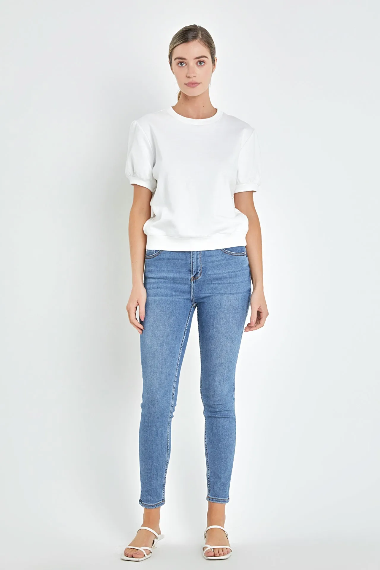 English Factory - French Terry Puff Sleeve Sweatshirt