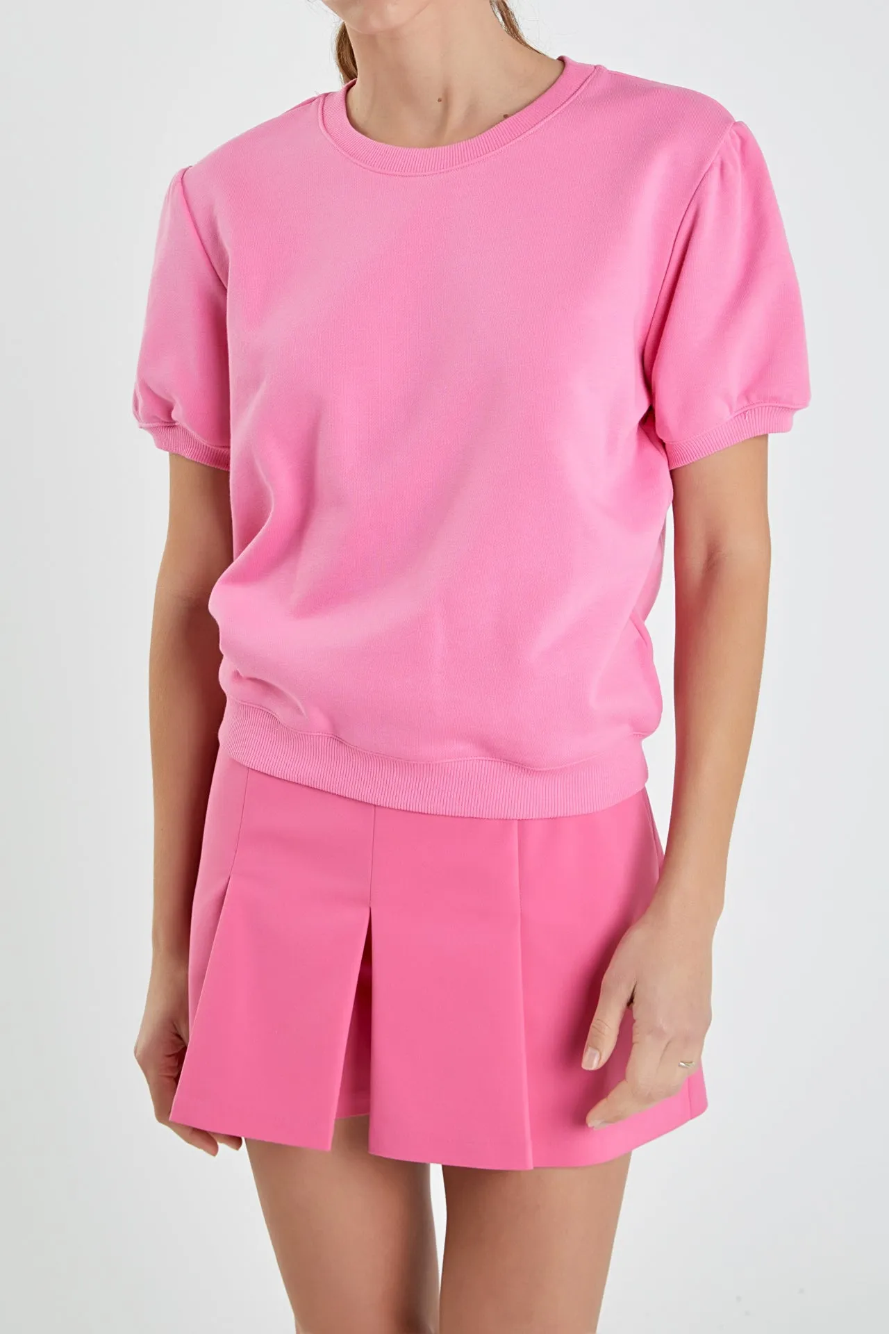 English Factory - French Terry Puff Sleeve Sweatshirt
