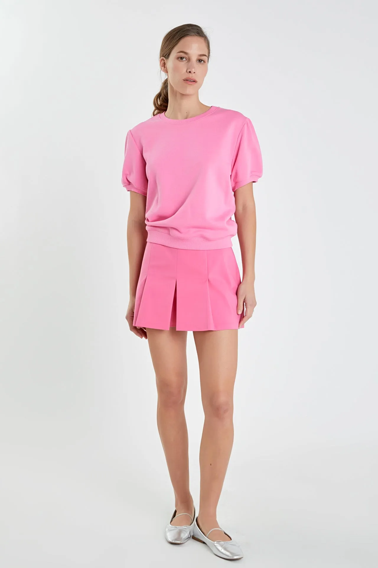 English Factory - French Terry Puff Sleeve Sweatshirt