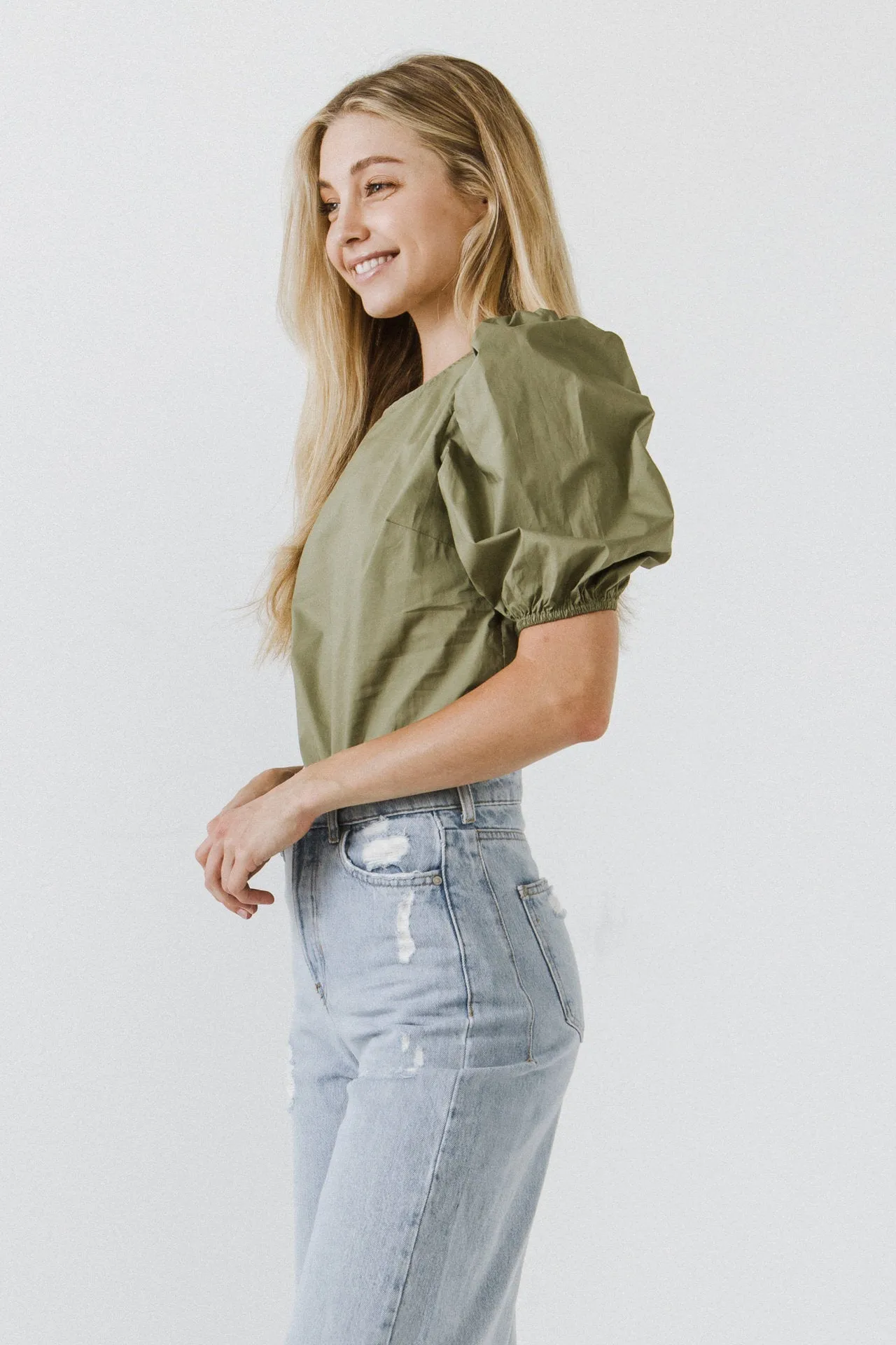 English Factory - Puff Sleeve Top - Sale