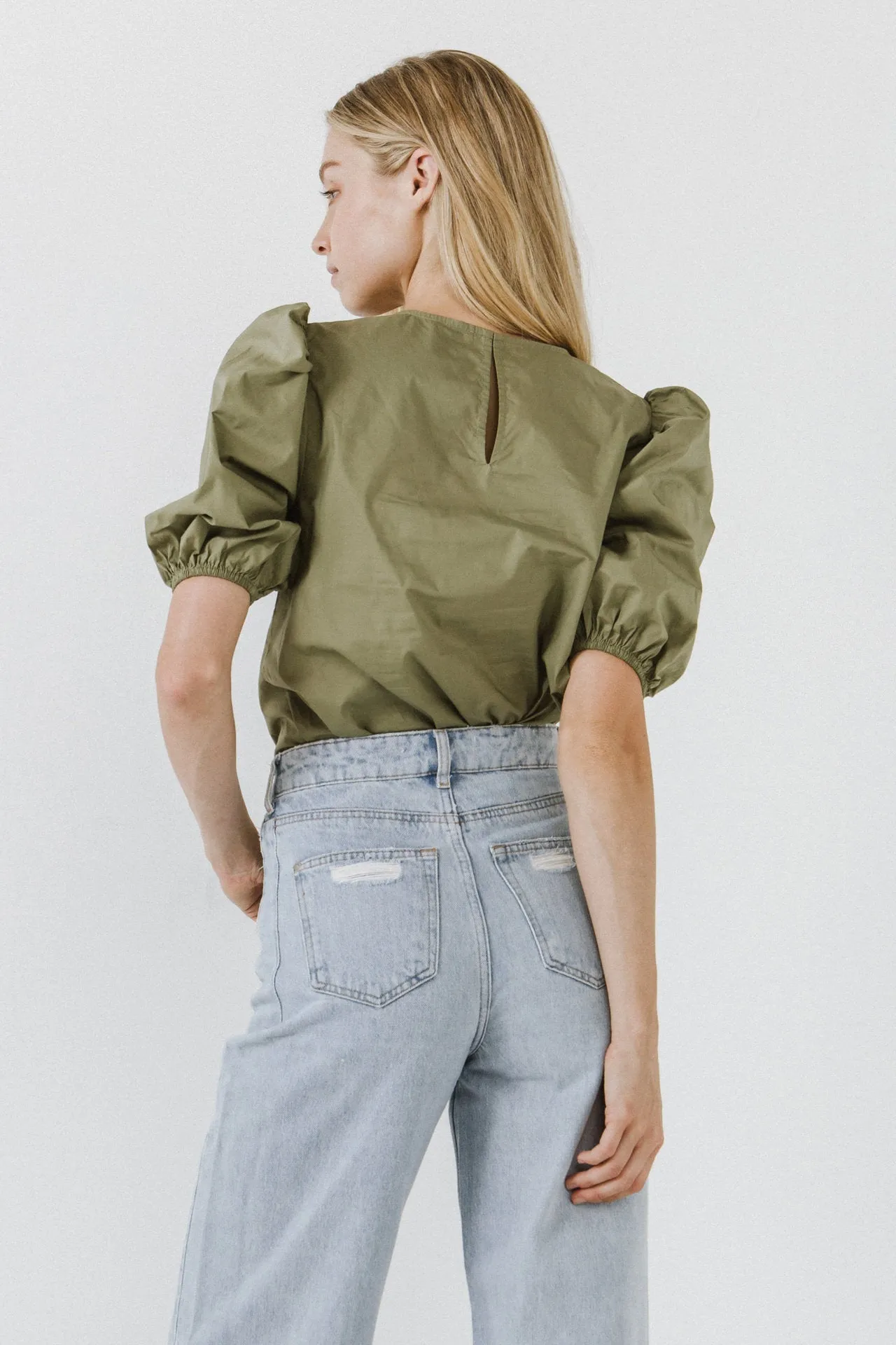 English Factory - Puff Sleeve Top - Sale