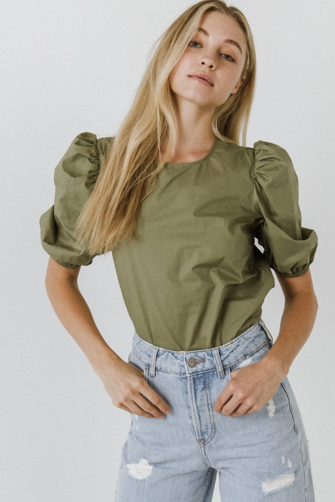 English Factory - Puff Sleeve Top - Sale