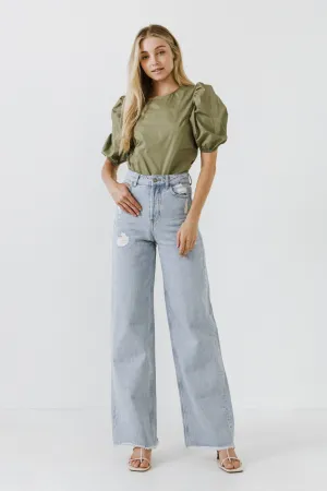 English Factory - Puff Sleeve Top - Sale