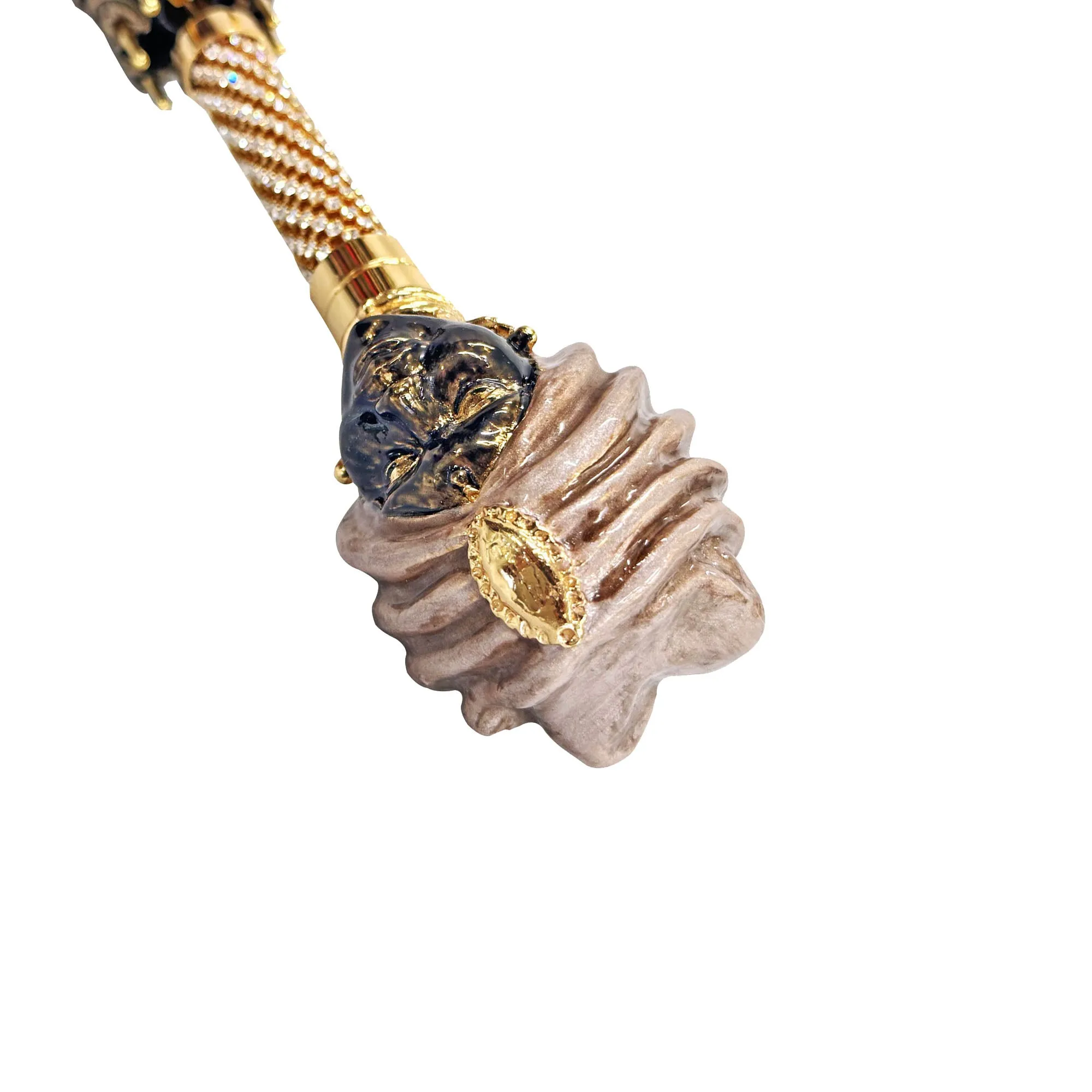 Exclusive ilMarchesato umbrella with Classic Sicily "Testa di moro"