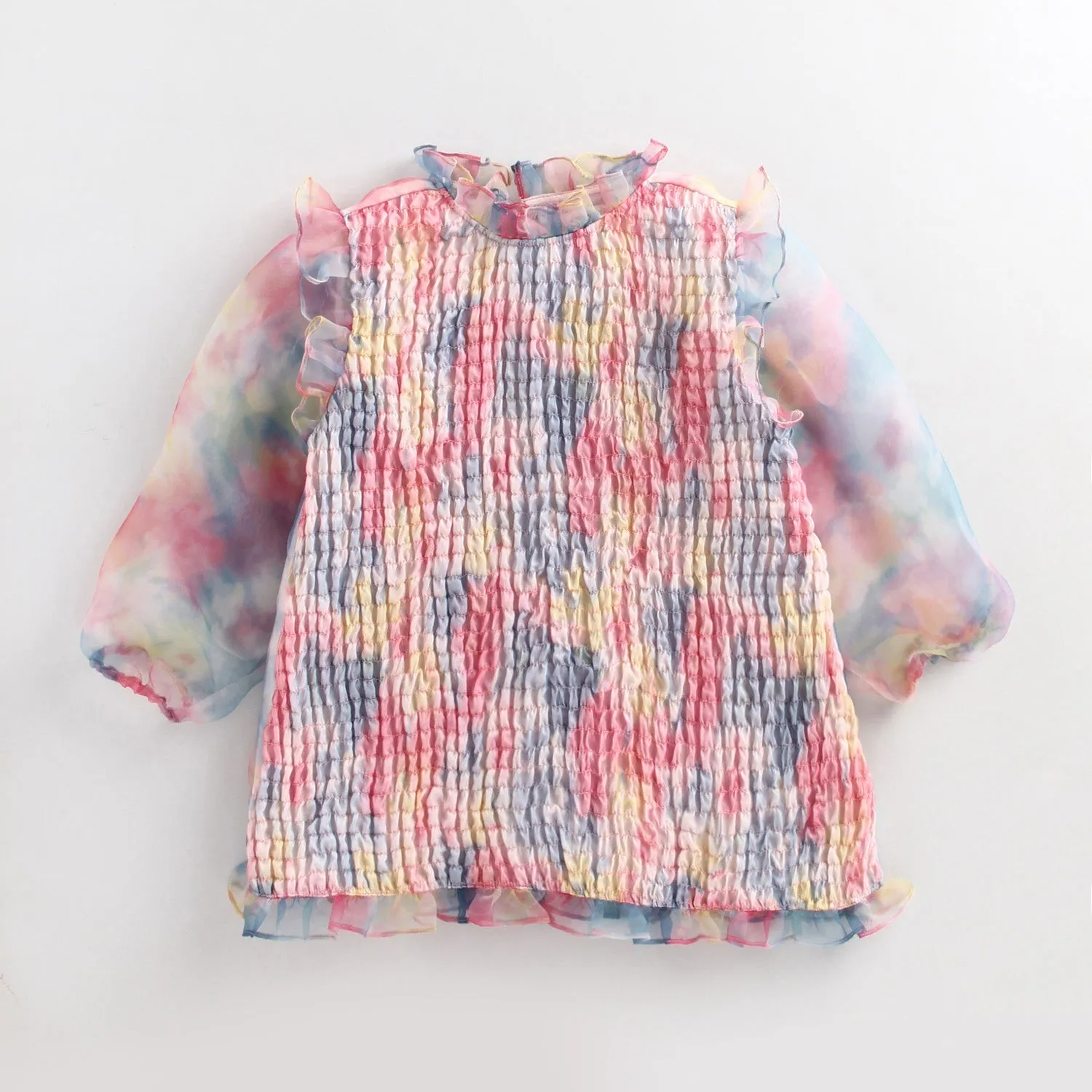Frill Smocked Detail Top