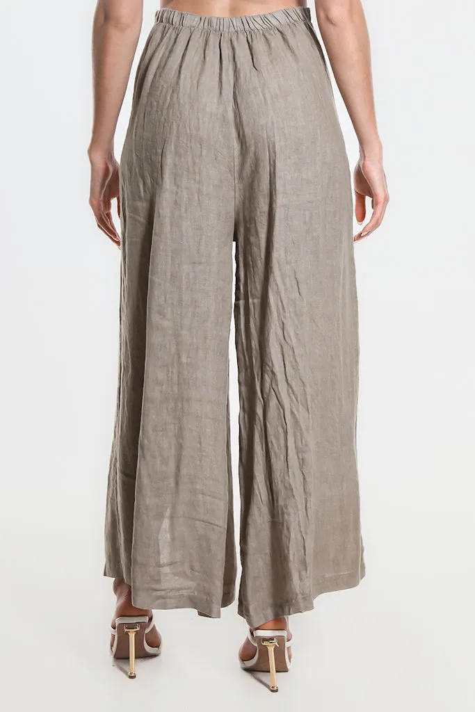 Gracelynn Button Linen Pant (PL135)