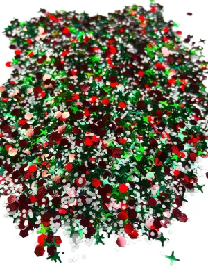 Happy Holidays glitter shape