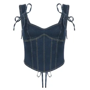 Like It's 2003 Y2K Denim Corset
