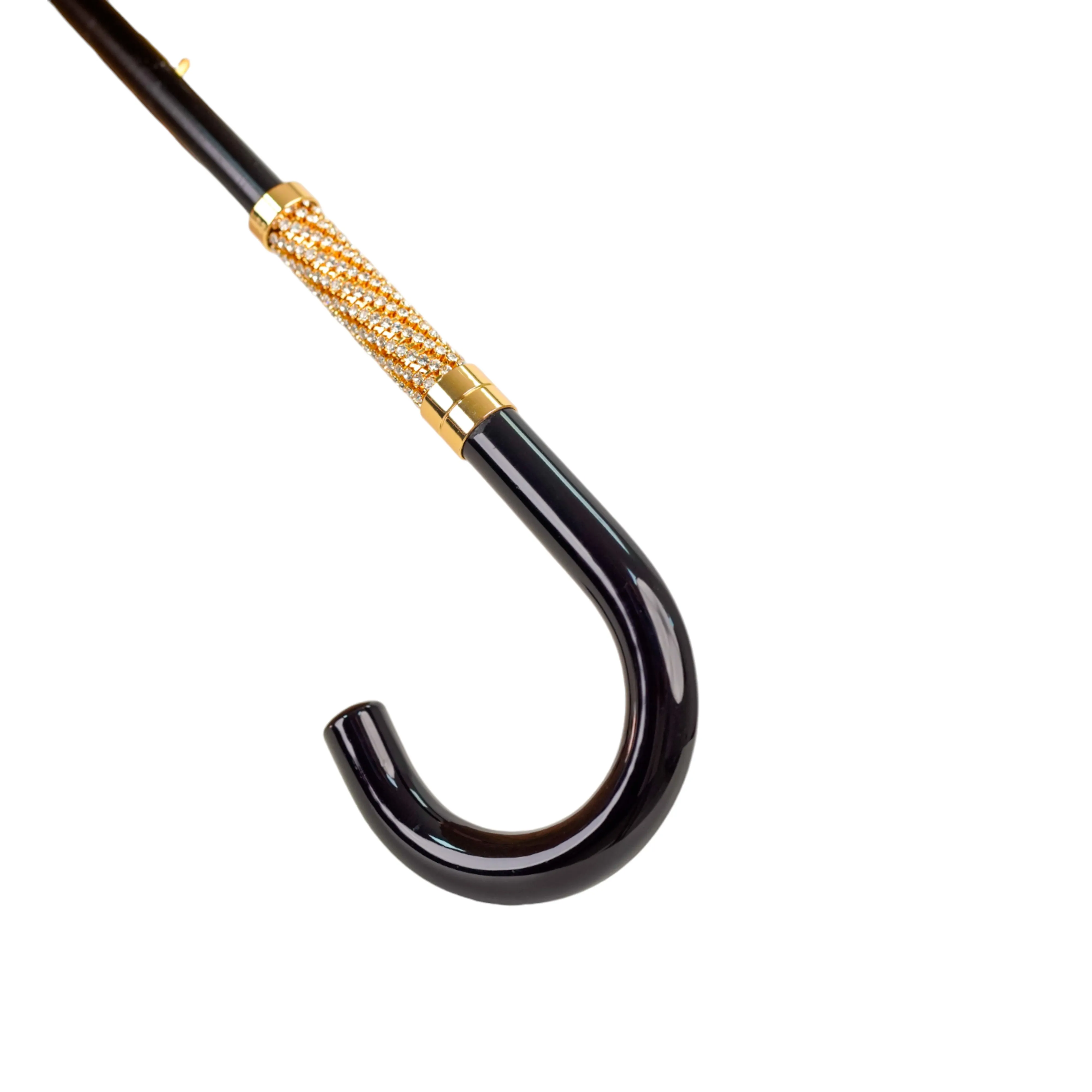 LIMITED COLLECTION - Jaquard polka dot gold umbrella