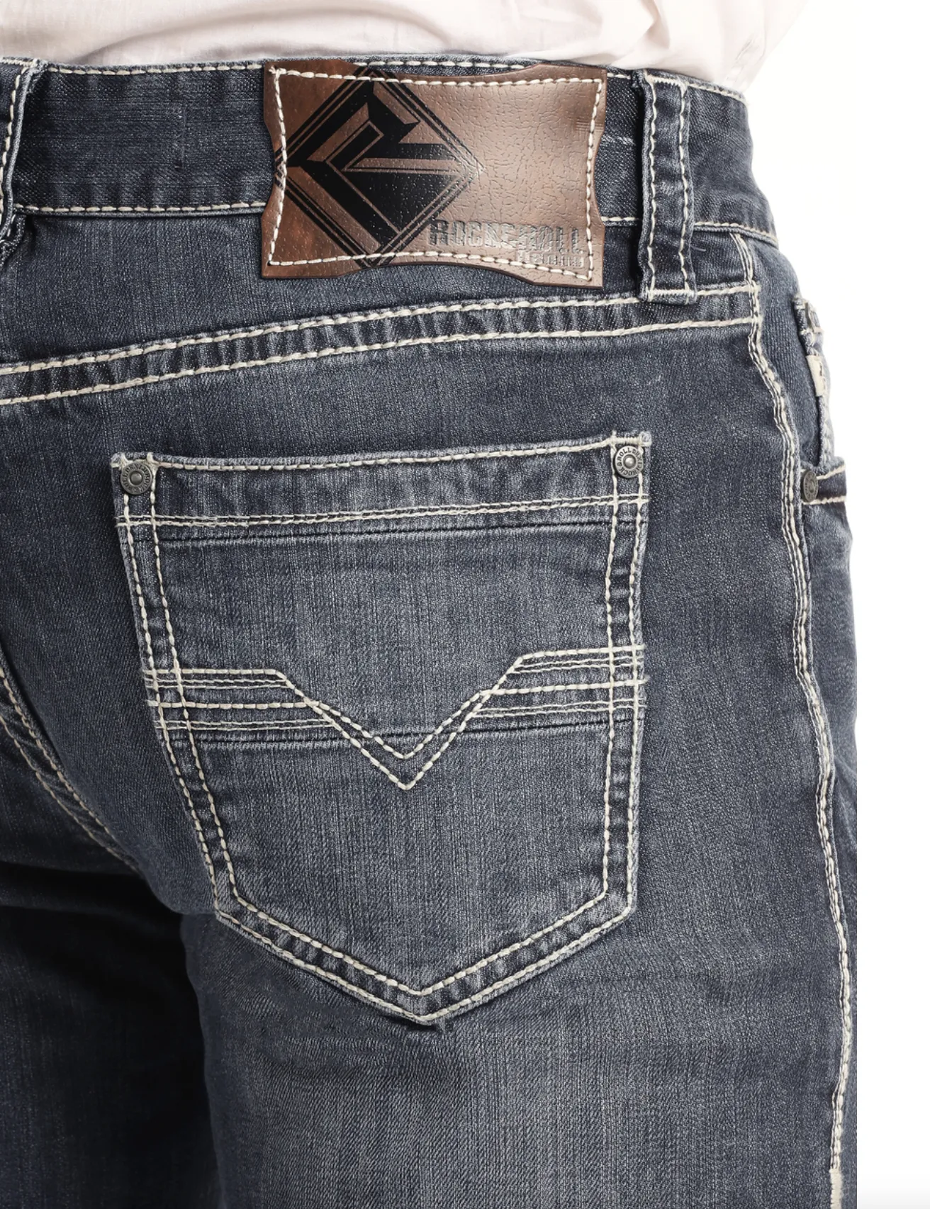 M1P3473 - Rock&Roll Denim Men's Pistol Straight Jean