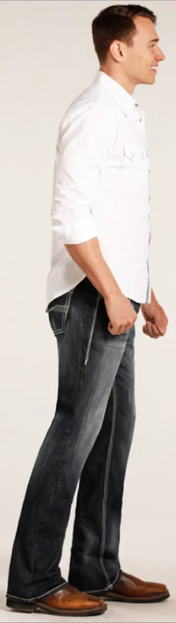 M1P3473 - Rock&Roll Denim Men's Pistol Straight Jean