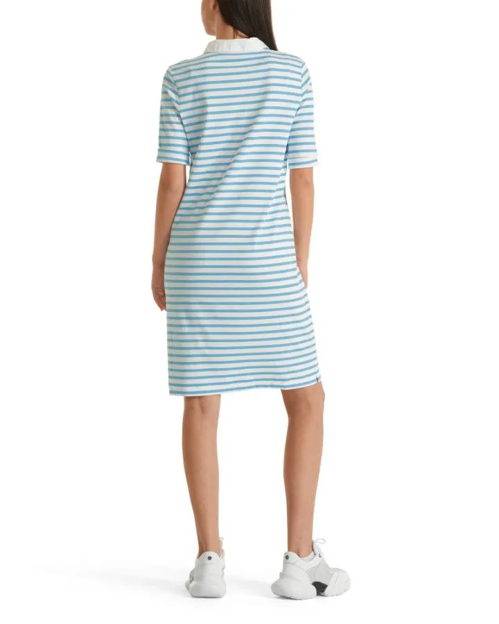 Marc Cain Striped Polo Dress
