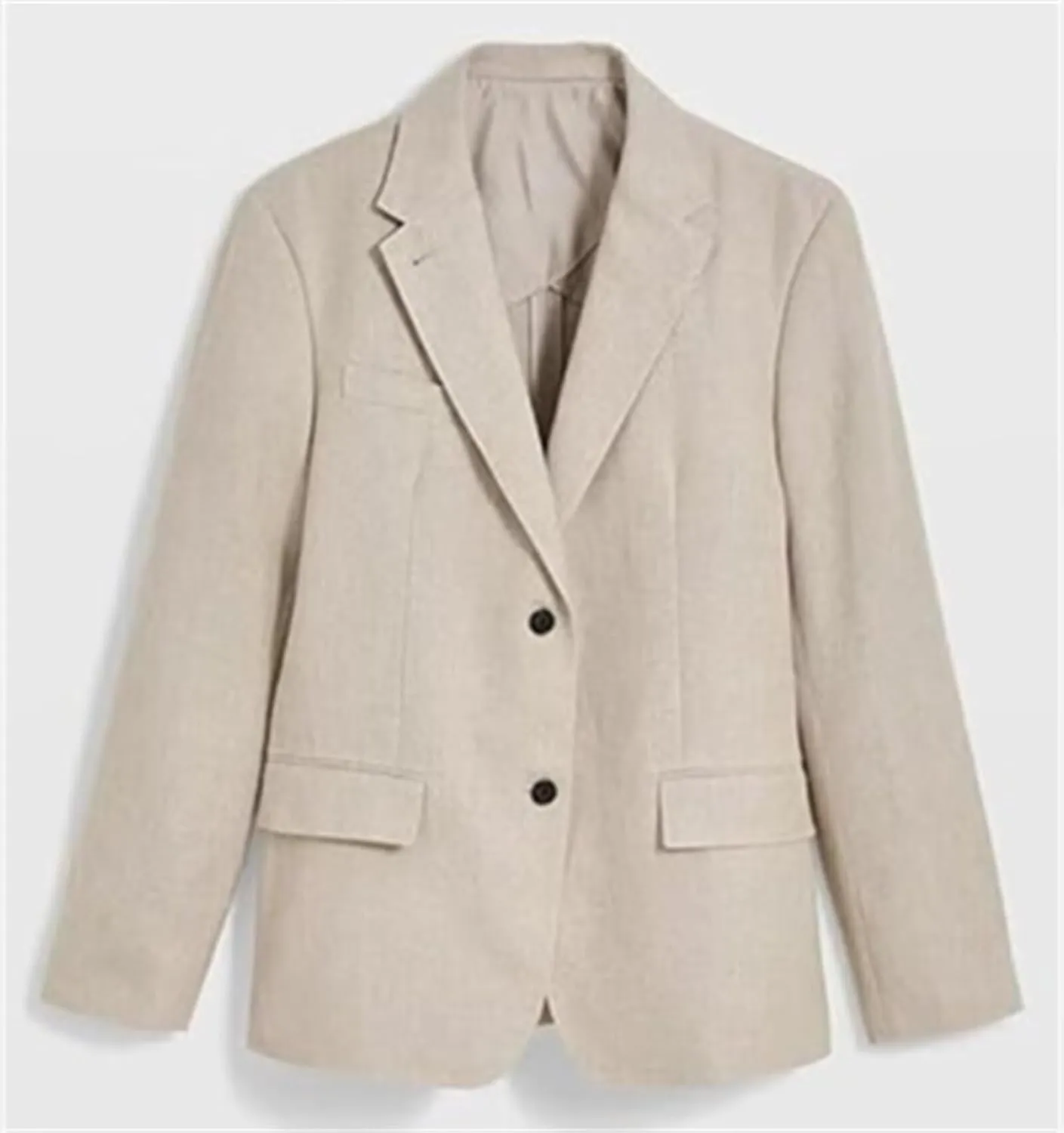 Men's 2 Piece Linen Suit Slim Fit Suit Casual Lightweight Summer Beach Wedding Linen Blazer Pants Set