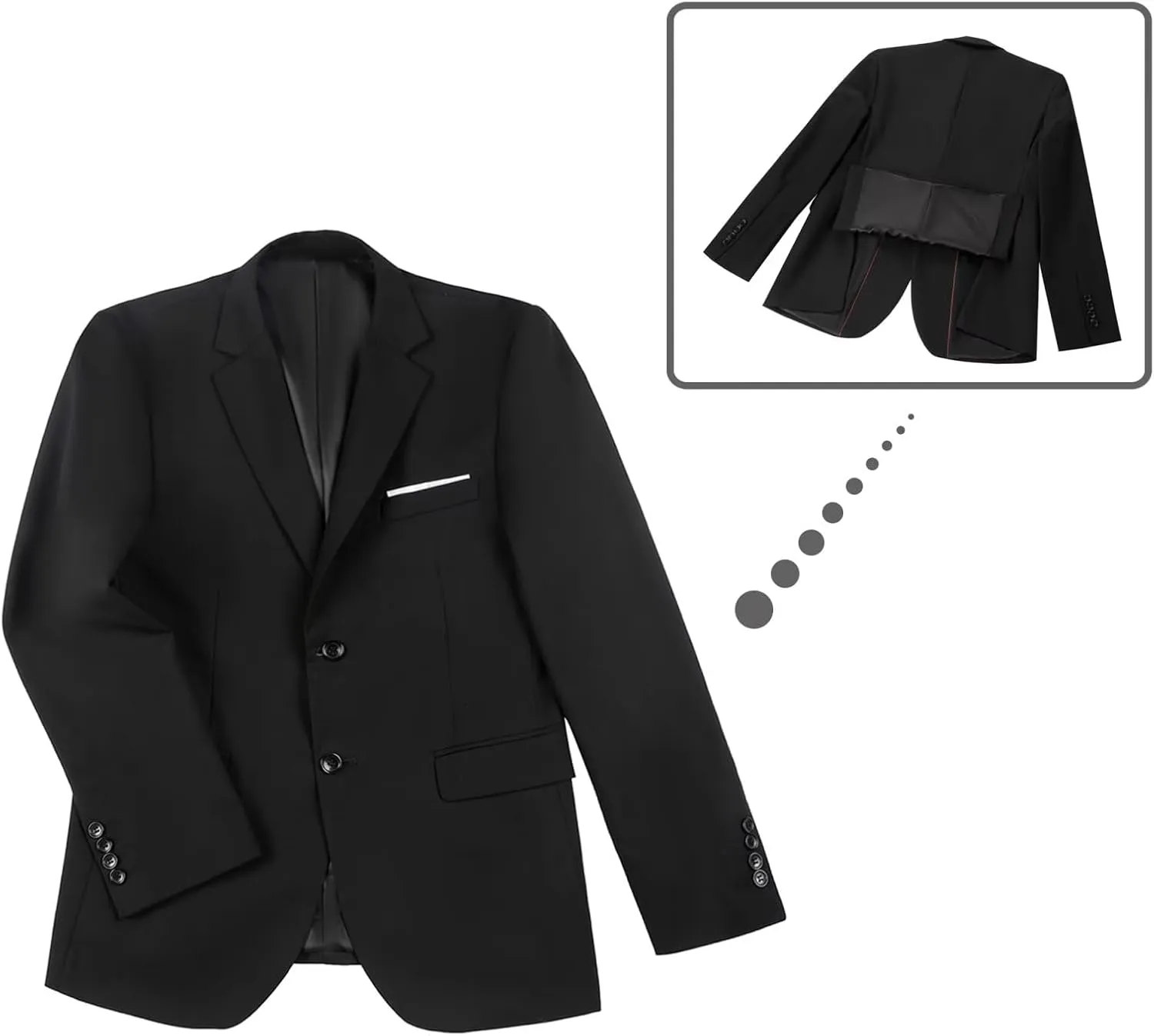 Men's Slim Fit 3 Piece Suit Two Button Business Wedding Dress Tux Suit Set Jacket Vest Pants with Tie
