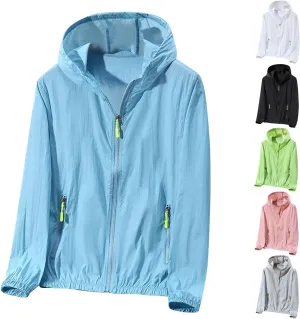 Mens Summer Jackets Plus Size Fashion Thin Sun Protection Hooded Sweatshirt Loose Comfy Pocket Sport Hoodies Coat