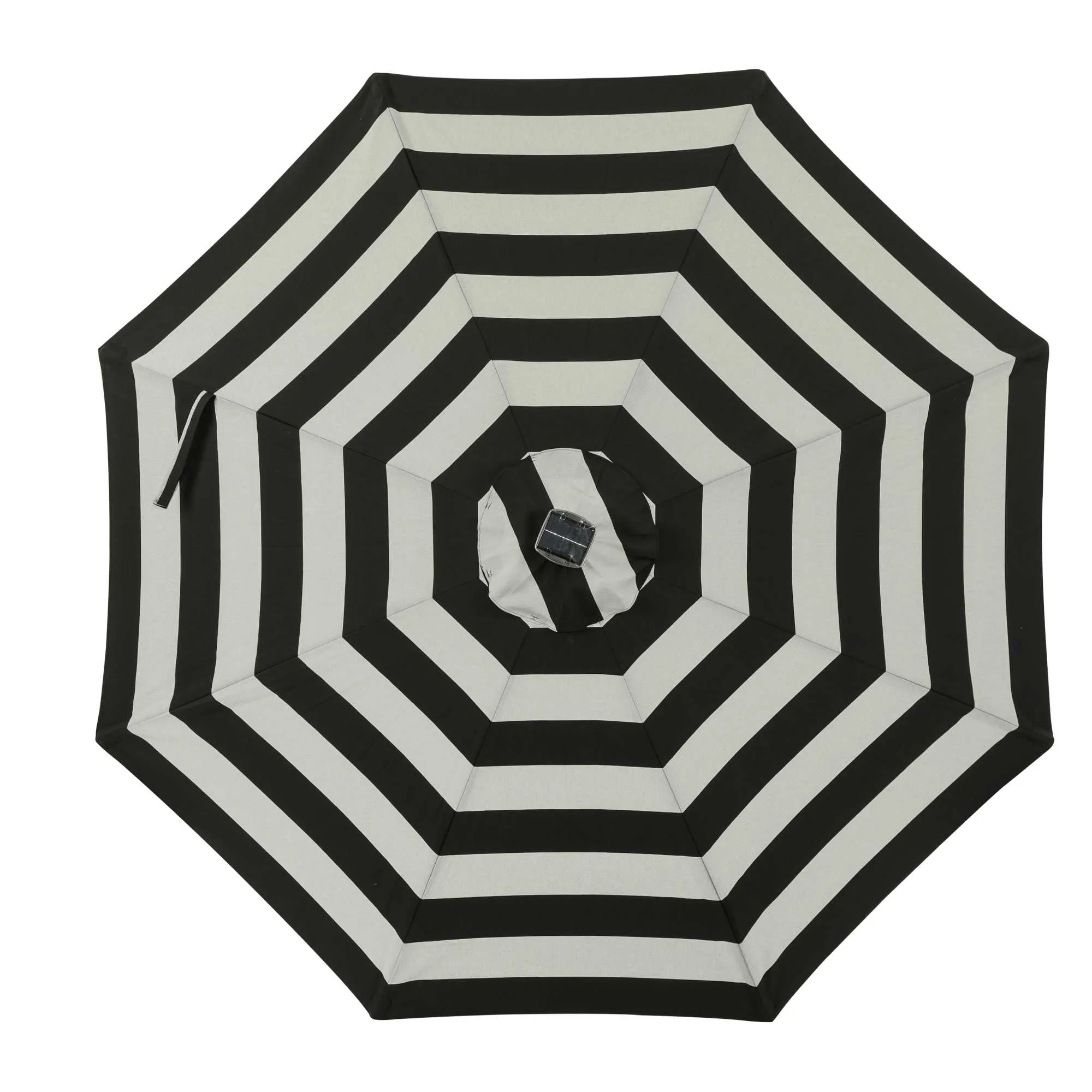 Mirage Fiesta 9-ft Octagonal Market Umbrella with Solar LED Tube Lights - Breez-Tex