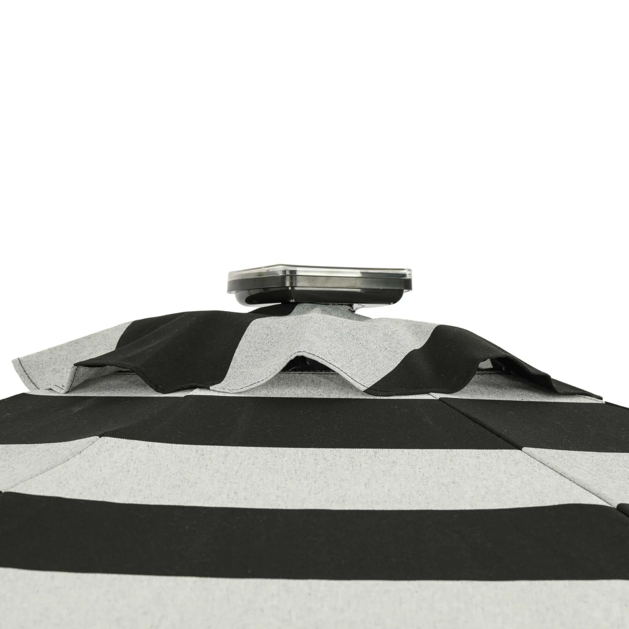 Mirage Fiesta 9-ft Octagonal Market Umbrella with Solar LED Tube Lights - Breez-Tex