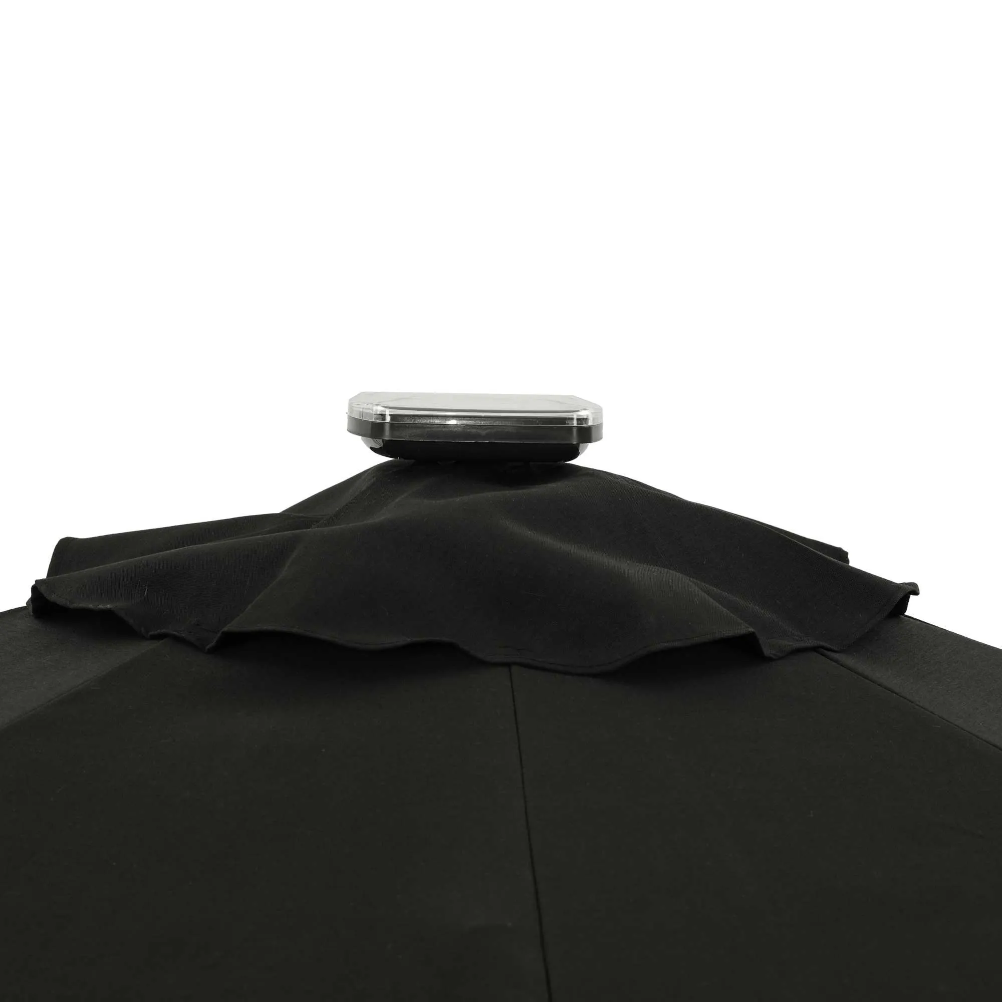 Mirage Fiesta 9-ft Octagonal Market Umbrella with Solar LED Tube Lights - Breez-Tex